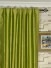 Oasis Solid Green Dupioni Silk Custom Made Curtains (Heading: Concealed Tab Top)