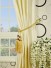 Oasis Traditional Solid Eyelet 100% Dupioni Silk Curtains Tassel Tiebacks