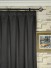 Waterfall Solid Dark-colored Faux Silk Custom Made Curtains (Heading: Triple Pinch Pleat)