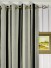 Petrel Vertical Stripe Eyelet Chenille Curtains Heading Style