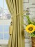 Coral Regular Spots Concealed Tab Top Chenille Curtains Tassel Tiebacks