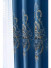 QYFL1121AR Barwon European Flowers Blue Jacquard Ready Made Curtains For Living Room