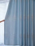 QYFL1121C Barwon European Trees Blue Grey Jacquard Custom Made Curtains For Living Room