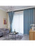 QYFL1121CR Barwon European Trees Blue Grey Jacquard Ready Made Curtains For Living Room