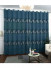 QYFL1321C Barwon European Leaves Blue Grey Purple Jacquard Velvet Custom Made Curtains For Living Room(Color: Sky blue)