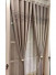 QYFL1421A Barwon Stripe Jacquard Velvet Custom Made Curtains For Living Room(Color: Brown)