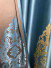 QYFL1821A On Sales Flinders Brocade Faux Silk Flowers Grey Beige Blue Purple Custom Made Curtains(Color: Blue)