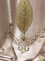 QYFL1821B On Sales Flinders Brocade Faux Silk Leaves Grey Beige Blue Purple Custom Made Curtains(Color: Beige)