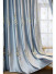 QYFL1821E On Sales Flinders Brocade Faux Silk Pines Jacquard Grey Yellow Blue Custom Made Curtains(Color: Grey)