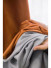 QYFL221F Barwon Plain Dyed Beautiful Grey Orange Cotton Custom Made Curtains For Living Room Bed Room