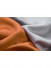 QYFL221F Barwon Plain Dyed Beautiful Grey Orange Cotton Custom Made Curtains For Living Room Bed Room