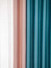 QYFL221G Barwon Plain Dyed Beautiful Blue Pink Cotton Custom Made Curtains For Living Room Bed Room