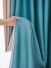 QYFL221G Barwon Plain Dyed Beautiful Blue Pink Cotton Custom Made Curtains For Living Room Bed Room