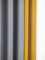 QYFL221K Barwon Plain Dyed Beautiful Grey Yellow Cotton Custom Made Curtains For Living Room Bed Room(Color: Grey yellow)