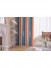 QYFL223B On Sales Petrel Orange Blue Grey Stripe Chenille Custom Made Curtains