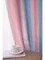 QYFL223C On Sales Petrel Pink Blue Grey Stripe Chenille Custom Made Curtains