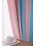 QYFL224C On Sales Petrel Pink Blue Grey Stripe Chenille Custom Made Curtains