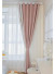 QYFL2302KA 2023 New Arrival Petrel Blue Pink Green Wave Pattern Chenille Ready Made Curtains For Living Room