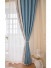 QYFL2302KA 2023 New Arrival Petrel Blue Pink Green Wave Pattern Chenille Ready Made Curtains For Living Room