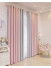 QYFL2302MA 2023 New Arrival Petrel Blue Pink Green Wave Pattern Chenille Ready Made Curtains For Living Room