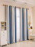 QYFLRDM On Sales Petrel Blue Grey Stripe Custom Made Curtains(Color: Blue Grey)