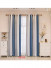 QYFLRDM On Sales Petrel Blue Grey Stripe Custom Made Curtains