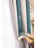 QYFLRDV On Sales Petrel Green Grey Stripe Custom Made Curtains