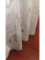 QYFLS2020J Kosciuszko Embroidered Flowers White Custom Made Sheer Curtains 