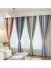  QYH2407A Made To Measure Chenille Curtains Stripe Mediterranean