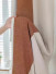  QYH2407A Made To Measure Chenille Curtains Stripe Mediterranean(Color: Orange)