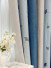 QYH2407BD Eyelet Ready Made Curtains Stripe Chenille Ginkgo Biloba