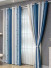 QYH2407BD Eyelet Ready Made Curtains Stripe Chenille Ginkgo Biloba