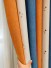 QYH2407CS Thick Chenille Stars Curtain Fabric Samples(Color: Orange)