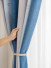 EQYH2407CD Eyelet Extra Wide Living Room Curtains Chenille Stripe