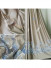 QYHL225B Silver Beach Embroidered Chinese Crane In The Cloud Faux Silk Custom Made Curtains(Color: Grey)