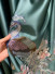 QYHL225C Silver Beach Embroidered Colorful Peacock Faux Silk Custom Made Curtains(Color: Blue)