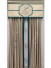 QYHL225CA Silver Beach Embroidered Colorful Peacock Faux Silk Pleated Ready Made Curtains