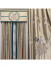 QYHL225CA Silver Beach Embroidered Colorful Peacock Faux Silk Pleated Ready Made Curtains