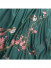 QYHL225DA Silver Beach Embroidered Birds On The Branch Faux Silk Pleated Ready Made Curtains