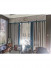 QYHL225HA Silver Beach Embroidered Chinese Royal Courtyard Faux Silk Pleated Ready Made Curtains