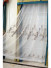 QYHL225Q Silver Beach Embroidered Blooming Flowers Yellow Faux Silk Custom Made Curtains