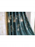 QYHL225SA Silver Beach Embroidered Gourd Blue Grey Faux Silk Pleated Ready Made Curtains