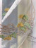 QYHL225U Silver Beach Embroidered Green Pines Champagne Blue Faux Silk Custom Made Curtains