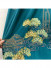 QYHL225US Silver Beach Embroidered Green Pines Champagne Blue Faux Silk Fabric Samples(Color: Blue)