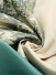QYHL226C Silver Beach Embroidered Green Beige Faux Silk Custom Made Curtains(Color: Beige)
