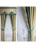 QYHL226H Silver Beach Embroidered Peony Faux Silk Blockout Curtains For Living Rooms Customize