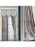 QYHL226L Silver Beach Embroidered Trees Faux Silk Beautiful Custom Made Curtains For Living Room Large Windows