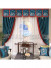 QYHL226M Silver Beach Embroidered Flowers Faux Silk Beautiful Custom Made Curtains For Living Room 