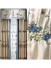 QYHL226N Silver Beach Embroidered Peony Faux Silk Beautiful Custom Made Curtains For Living Room