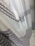 QYI221O Venus Embroidery Beautiful Grey Horizontal Stripes Custom Made Sheer